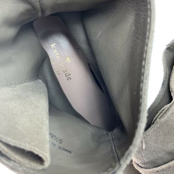 Kate Spade New York Short Boot Size 5.5 Tan Suede Ankle Buckle Brazil - Picture 11 of 13